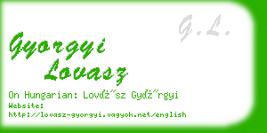 gyorgyi lovasz business card
